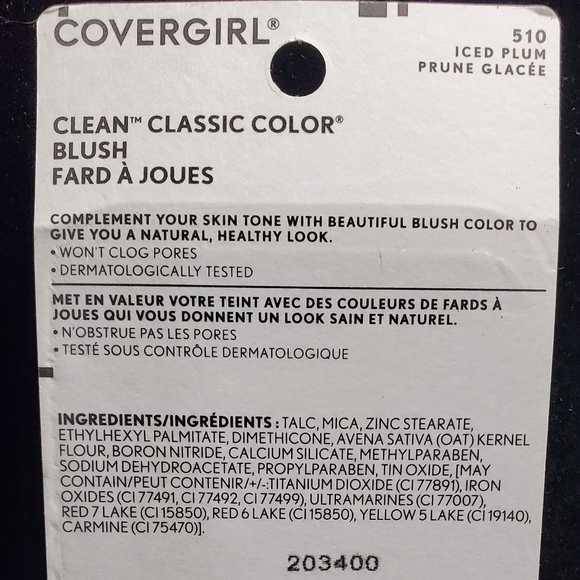 COVERGIRL Makeup New Covergirl Iced Plum Clean Classic Color Blush